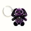 Acrylic Material Cat Keychain Wounded Cat Style Bag Charm Ornament  Halloween Accessories