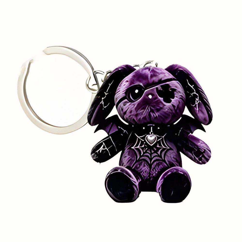 Acrylic Material Cat Keychain Wounded Cat Style Bag Charm Ornament Halloween Accessories