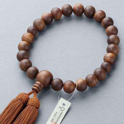 Takita Prayer Beads for Sandalwood 22 with Rosary Bag Can Be Used by All Prayer Beads for Kyoto Prayer Certificate Included [Butsudanya Shoten] Men,