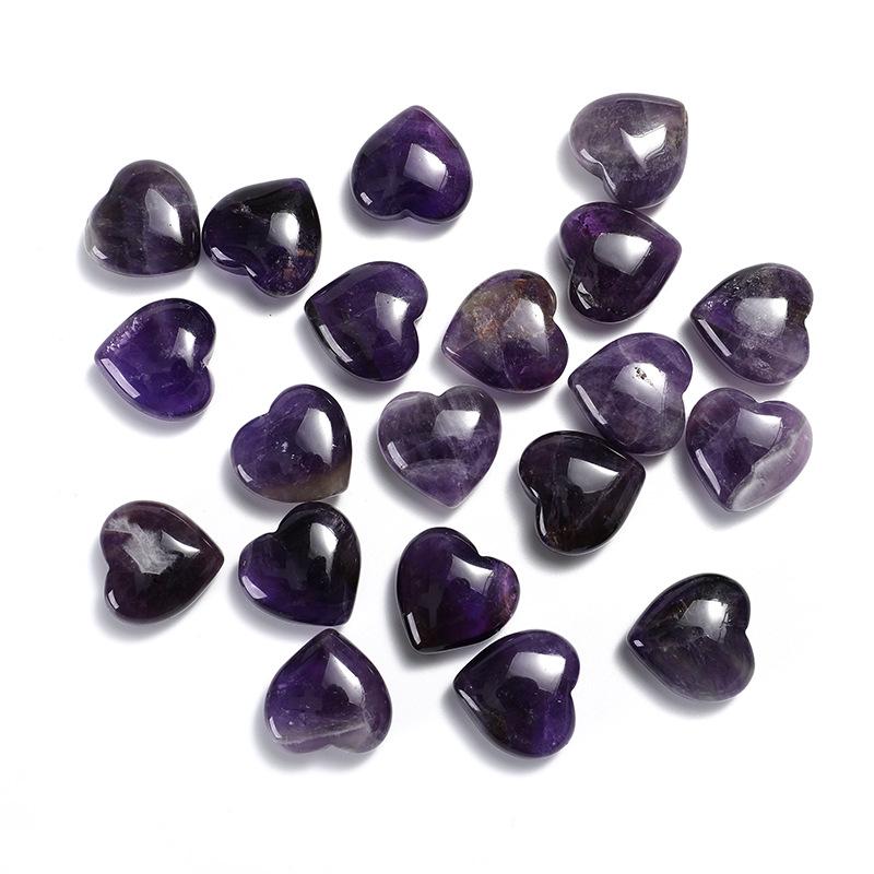 2cm Natural Rose Quartz Heart Crystal Gemstone