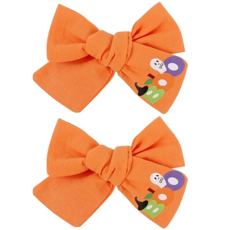 Lovely Toddlers Bowknot Hairclip Fashion Hair Barrettes Halloween Embroidered Hairpins Party Hair Accessory for Girls