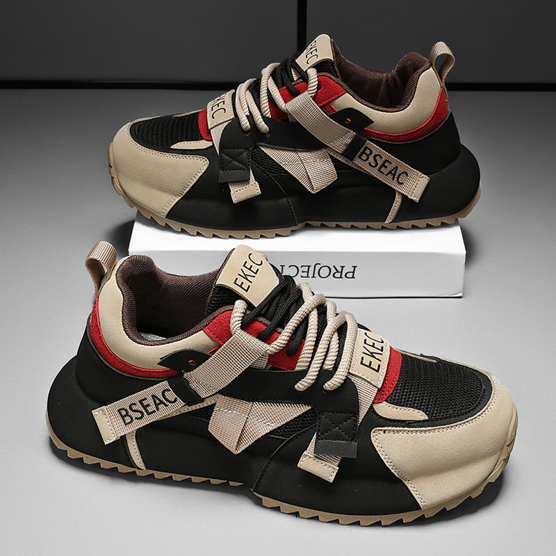 

Мужская повседневная обувь Spring Tide, высококачественные нескользящие кроссовки для мужчин 2024 года, новая мода, дышащая, смешанного цвета, мужская обувь Tide 39