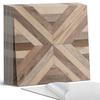 Adhesive PVC Tiles With Motif Ideal for Hallway Wood Panel Pattern 20X20X20 Cm