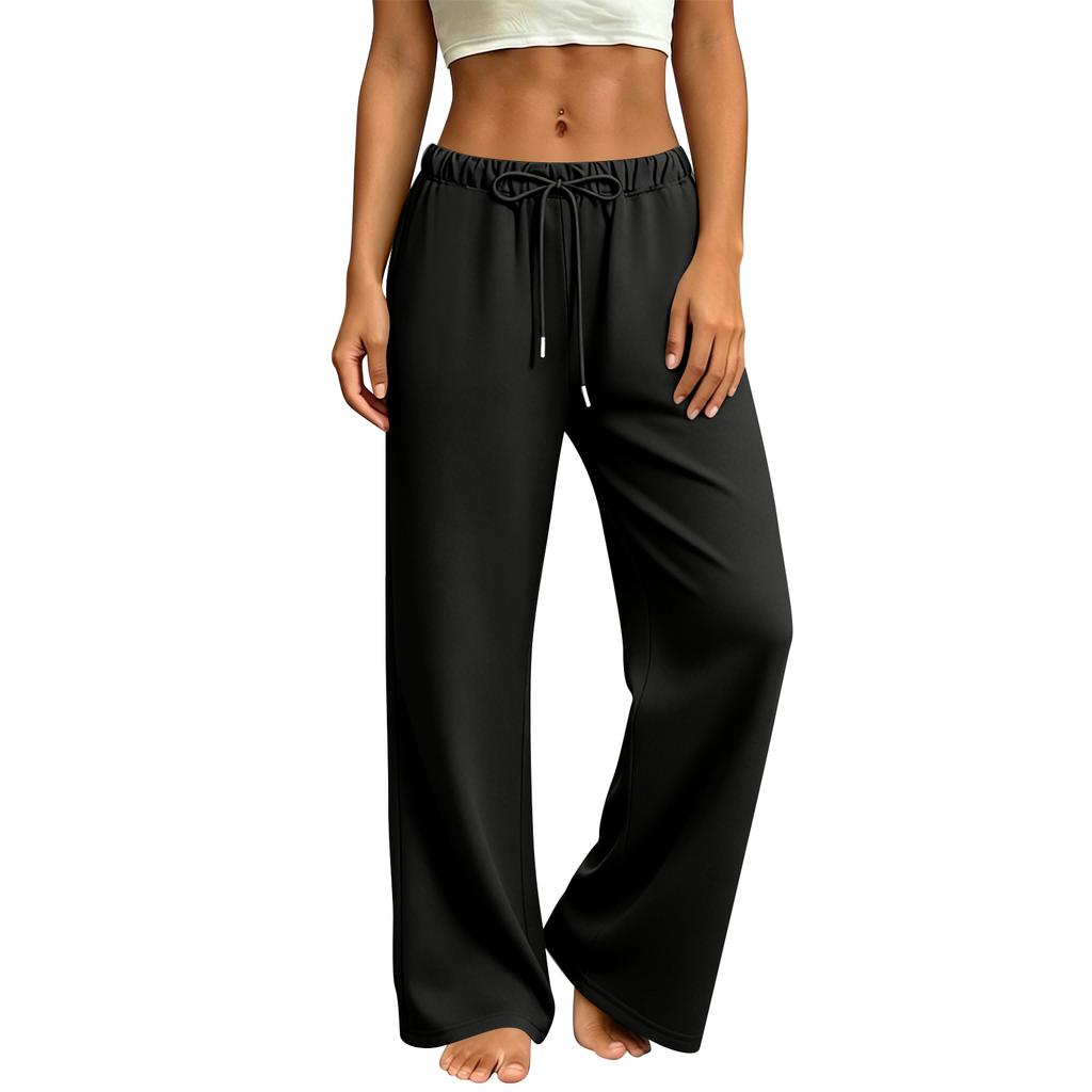 Womens Lounge Pants Wide Leg Sweatpants Soft Comfy Loose Pajama Pants Casual Relaxed Fit Trousers with Pockets