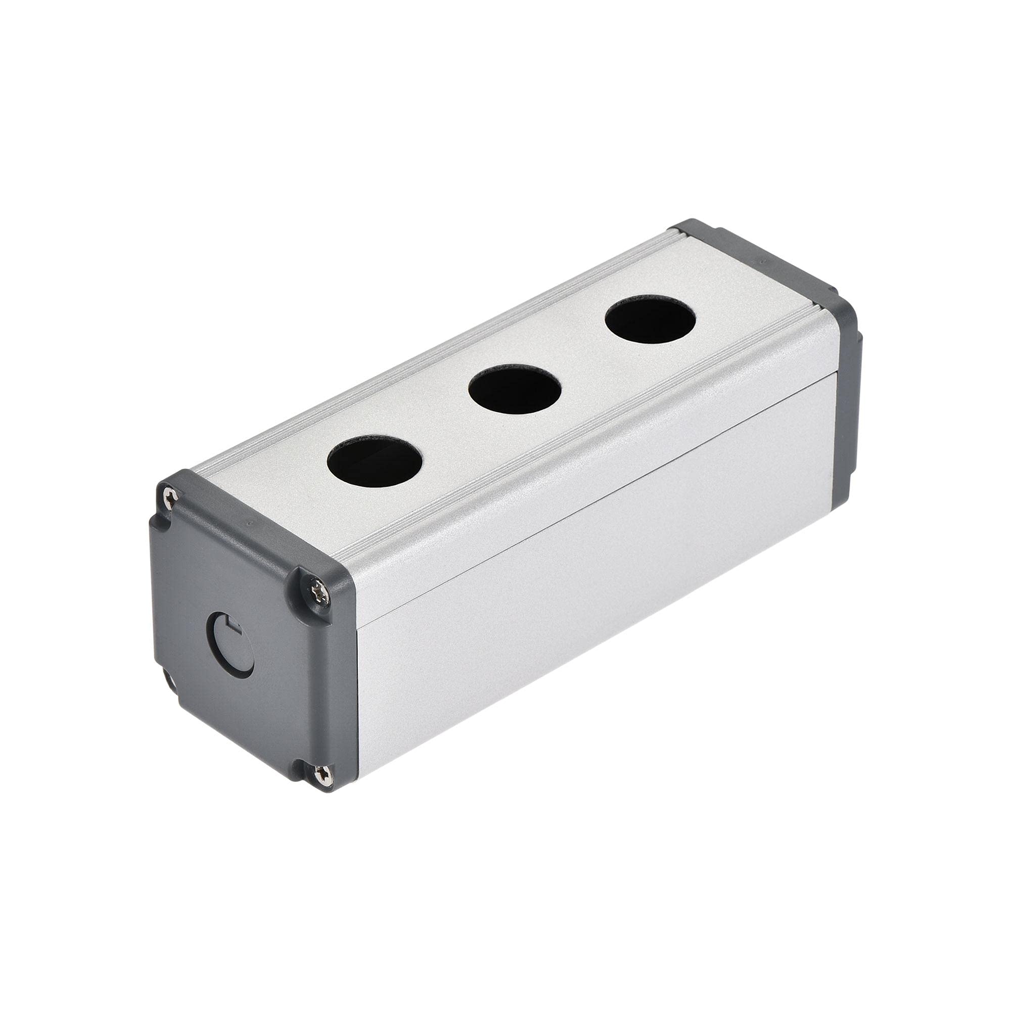 

uxcell Push Button Switch Control Box, Switch Button Station Box, Aluminum, 3-Hole, 16mm, with PG7 Cable Gland