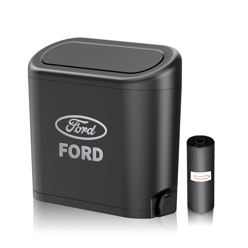 New style hidden Vehicle Garbage Dust Case Plastic Pressing Square Trash Can Sticker For Ford Fiesta EcoSport ESCORT focus 1