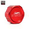 Moto Accessories CNC Rear Brake Fluid Cylinder Master Reservoir Cover Cap For KAWASAKI Z750 Z 750 2007 2008 2009 2010 2011 2012