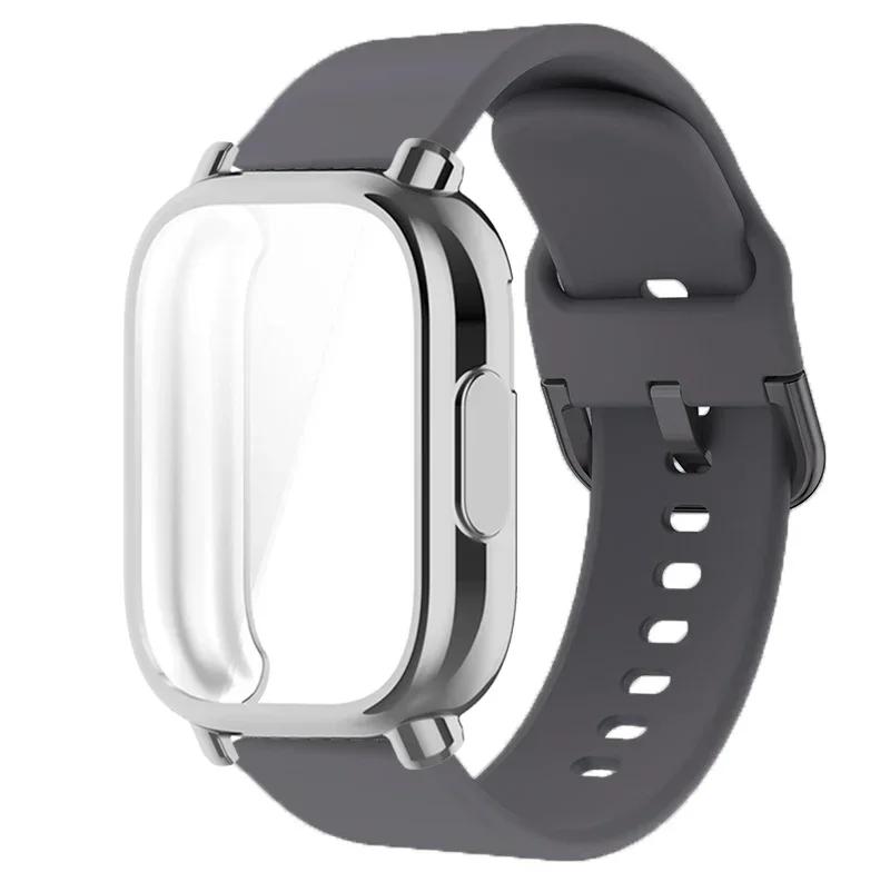 Protector Case+Silicone Strap For Xiaomi Redmi Watch 5 active/5 Lite Full Cover Screen TPU Soft Shell and Breathable Sport Bands