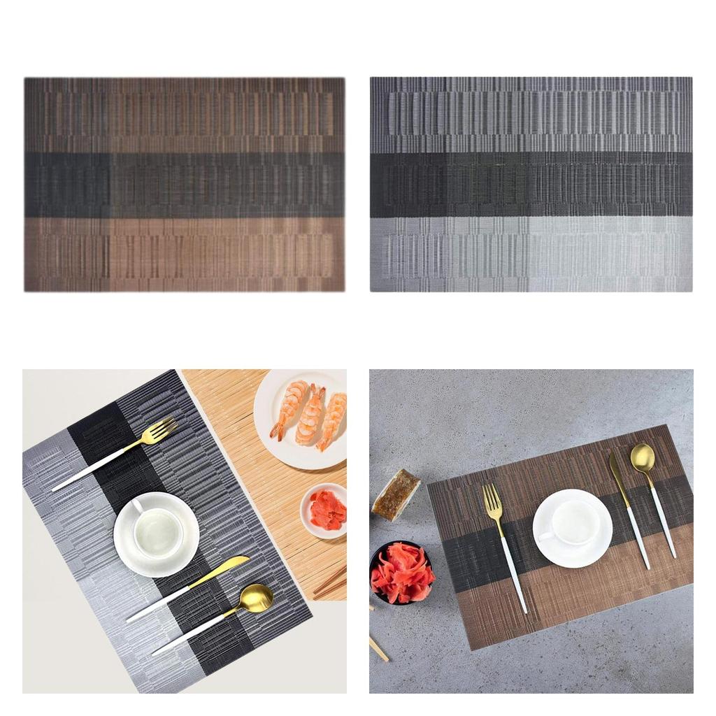 Party Placemat Woven Washable Dining Table Mat Multifunctional Place Mat for Farmhouse Restaurant Home Desk Dinner Plate