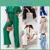 Urban Style Women Casual Suit With Spliced Polyester Fabric For Spring