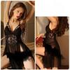 Fashion Women's Sleepwear Transparent See-Through Lace Nightdress Sexy Lingerie Nightwear Mesh