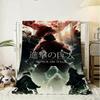 Hot Anime Attack On Titan Throw 240g Flannel Blanket Lightweight Soft Skin-friendly Summer Thin Throw Blanket