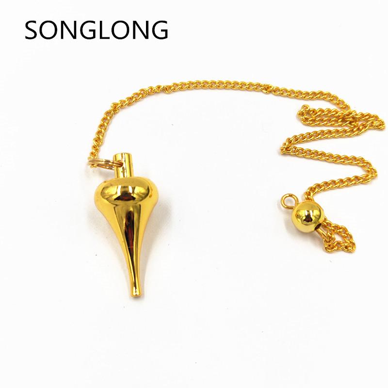 pendulums for dowsing Metal spirit swing divination hypnosis metal brass non-crystal metal copper solid standard pendulum
