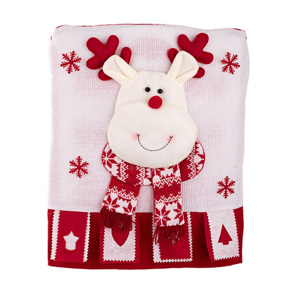 Weihnachts-Stuhlhussen Santa Schneemann Rentier Design Feiertag Festlich Heimdeko Weihnachtsfeier Ornament Einzigartige Weihnachtsdeko Geschenk