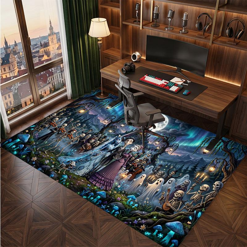 Corpse Bride Emily Victor Rug Soft Thick Non Slip Floor Carpet for Bedroom Living Room Home Decor