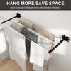Home-Use Foldable Clothes Drying Rack, High-Load And Space-Saving Clothes Drying Pole, Perforated Telescopic Clothes Drying Hook