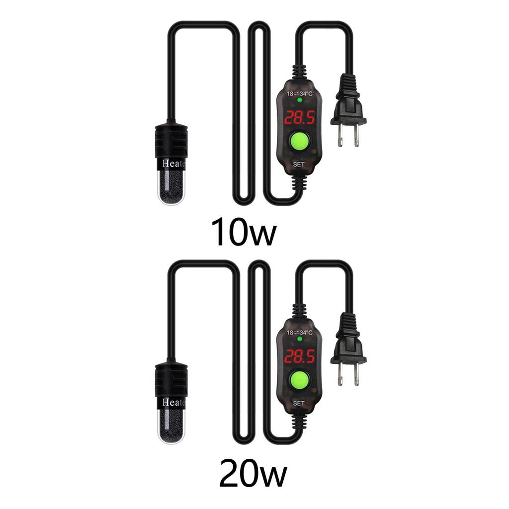 Aquarium Tank Heater Submersible Thermostat Heat Rod Heating Lamp Adjustable Temperature for Turtle Betta Pet Feeder
