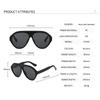 Luxury Designer Oversized Pilot Sunglasses Women Men Green Yellow Punk Big Frame Trend Shades UV400
