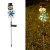 Christmas Ornament Outdoor Party Decoration Glowing Solar Light Waterproof for Garden