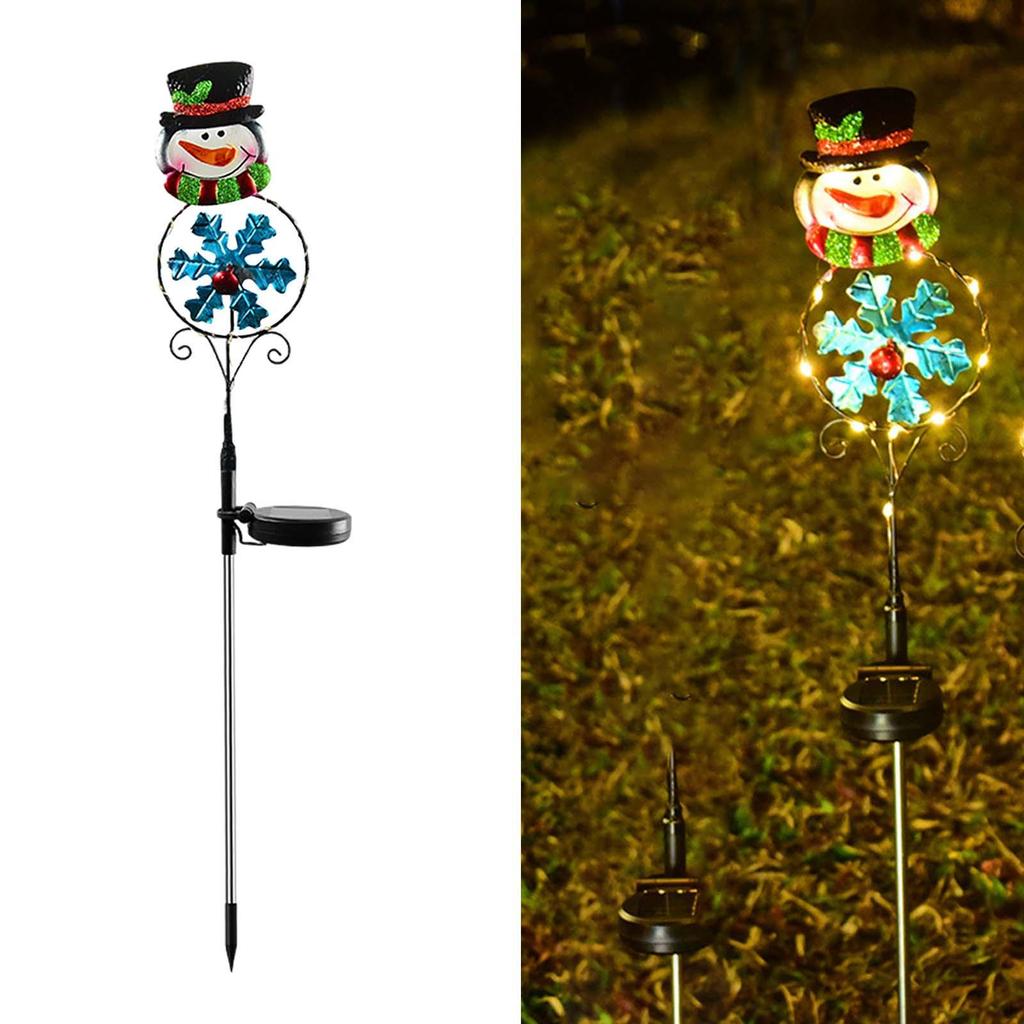 Christmas Ornament Outdoor Party Decoration Glowing Solar Light Waterproof for Garden