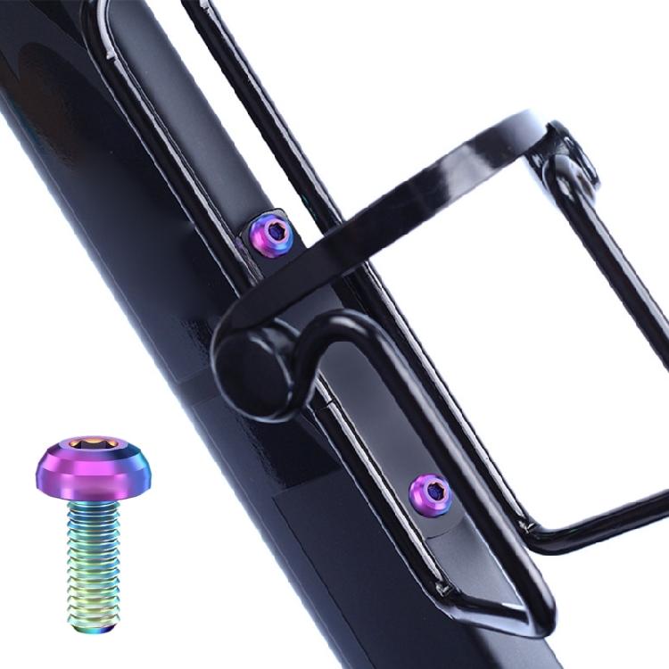 2Pcs Titaniums Alloys Bike Bottle Holder Screw M5x12mm Water Bottle Cage Bolts Hexagon Socket Head Bolts Screws Bike Part