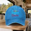 Bingo Queen Vintage Washed Baseball Cap Retro Duckbill Hat Adjustable Unisex Casual Outdoor Party Gift