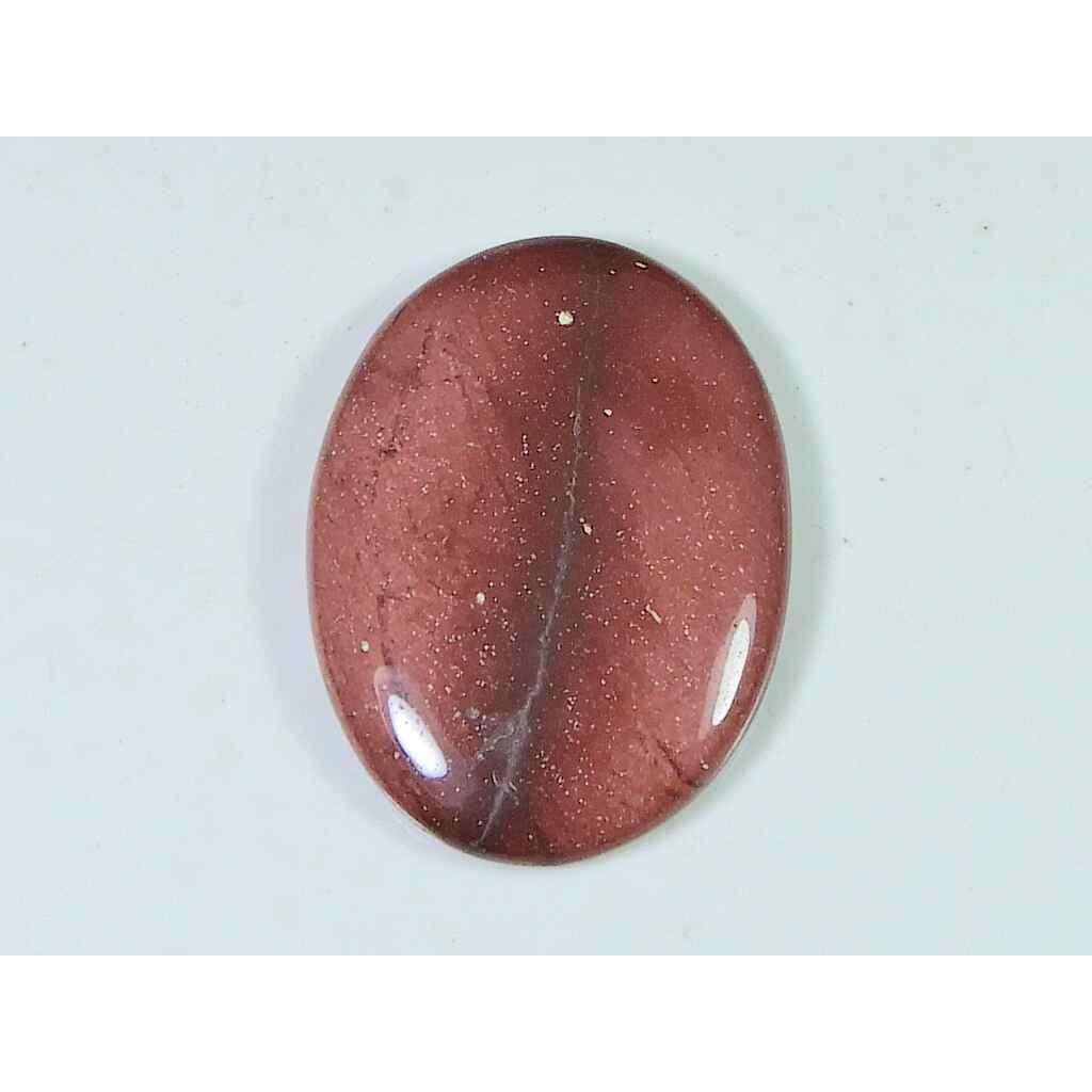 27X38X06MM Natural Mookite Jasper Oval Shape Cabochon Loose Gemstone 53Cts. SK-4435