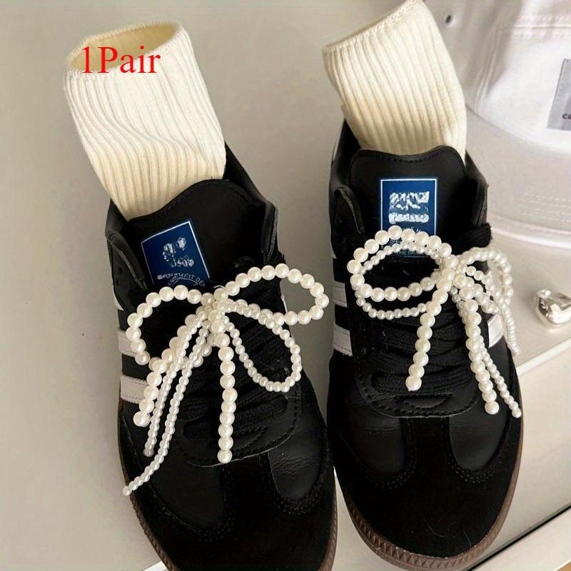 

Модные имитации жемчуга, бантики, шармы для обуви, ручной работы, украшения для кроссовок, двойная упаковка, универсальные пластиковые аксессуары для обуви, сумок и телефонов белый