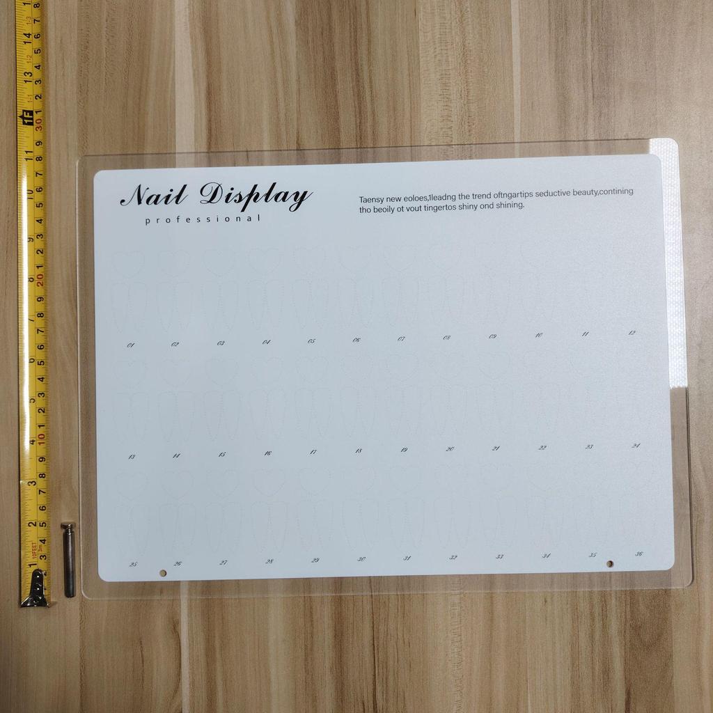 Japanese Nail Art Display Board: Three-Color Gel Polish Chart Book & Stand