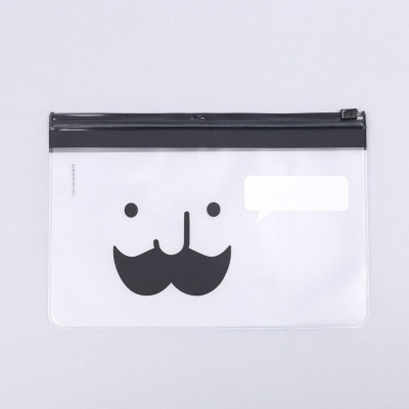 

Мультяшна студентська сумка для ручок Портативна прозора сумка з ПВХ на блискавці Сумка-органайзер для канцелярських товарів Пенал