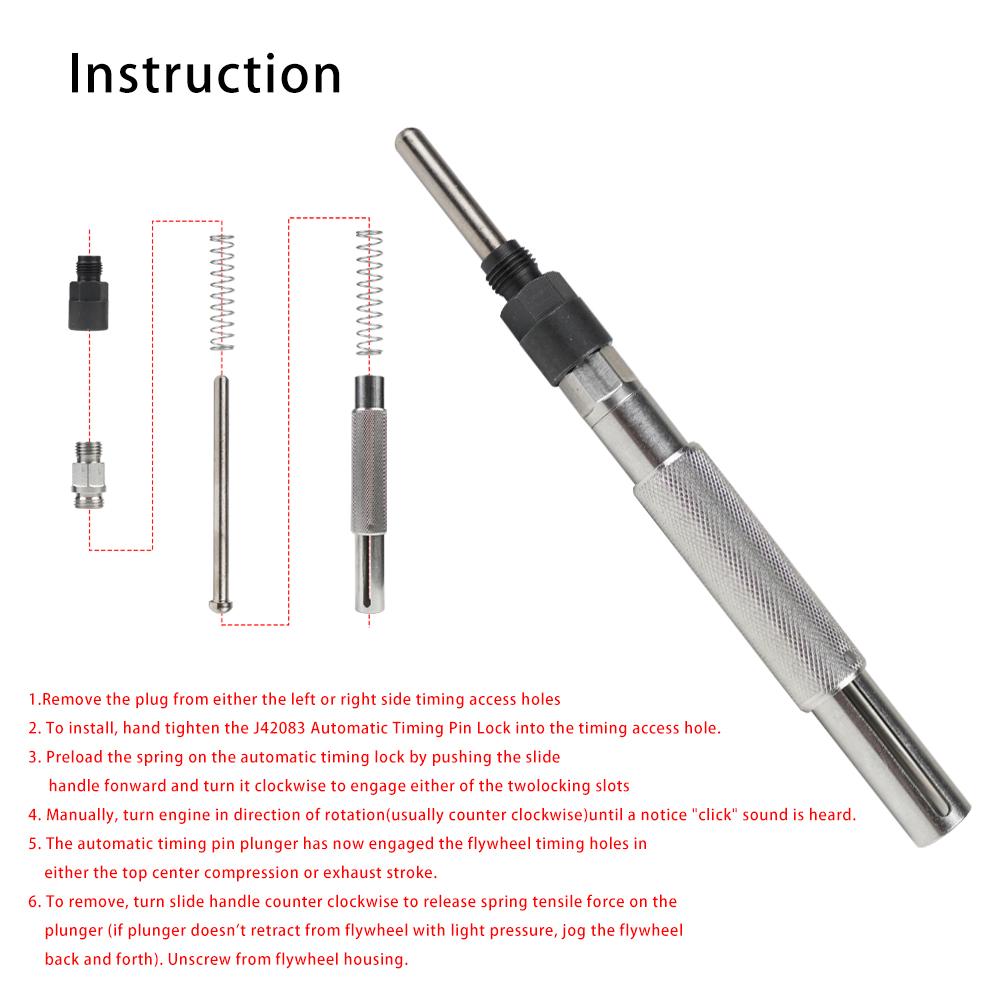 Automatic Engine Timing Pin J-42083 Fit for Caterpillar CAT 3200, 3300, 3406, 3408 C-7, C-9, C-15, C-16 TDC Valve Engines