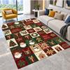 Tappeto da Pavimento a Tema Natalizio, Morbido Tappeto da Zona, Decorazione per la Casa Indoor di Natale per le Feste