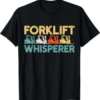 Mens Forklift Operator The King Wants To Work Forklift Driver T-Shirt