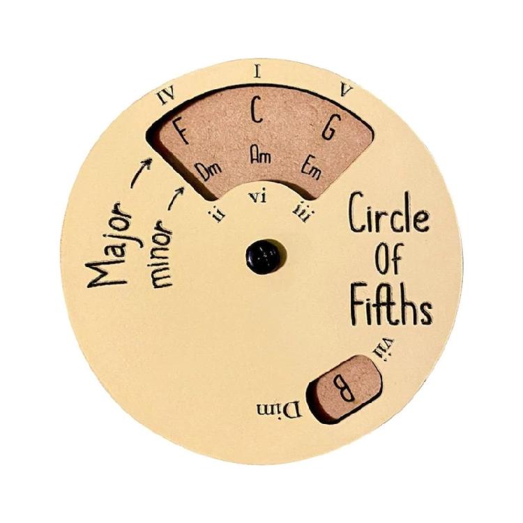 

Wood Melodys Chord Tool Circle of Fifths Wheel Musical Instruments Accessories 1