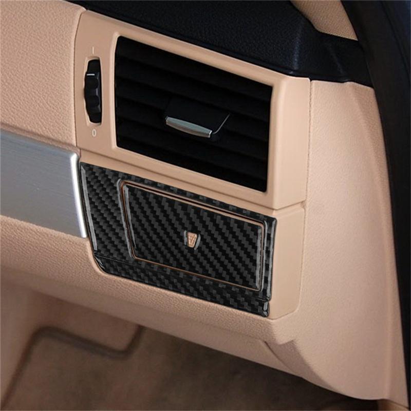 Carbon Fiber Car Interior Center Console Gear Shift Panel Decoration Stickers For BMW X3 2004-2010 Car Accessories