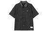 Men's Shirt Nike Men's Woven Casual Basketball Short-Sleeve Shirt Black