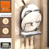 Wall-Mounted Kitchen Organizer for Pot Lids and Cutting Boards