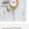 Luxury Nordic Minimalist Wall Clock - Stylish Living Room Decor & Fashionable Home Accent