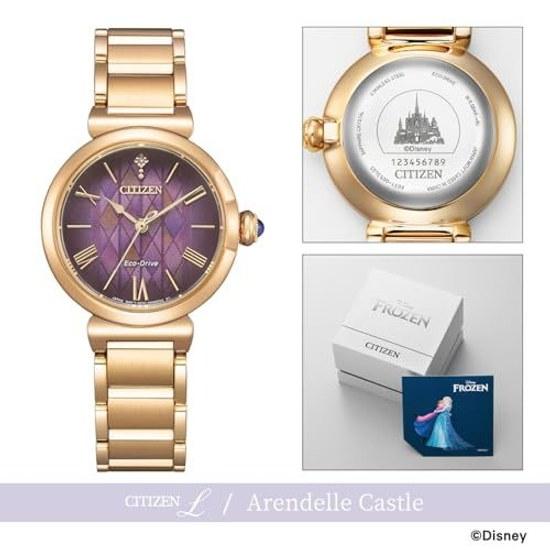 CITIZEN wristwatch L EM1079-89W ladies Disney Collection Arendelle Castle waterproof limited model warm gold