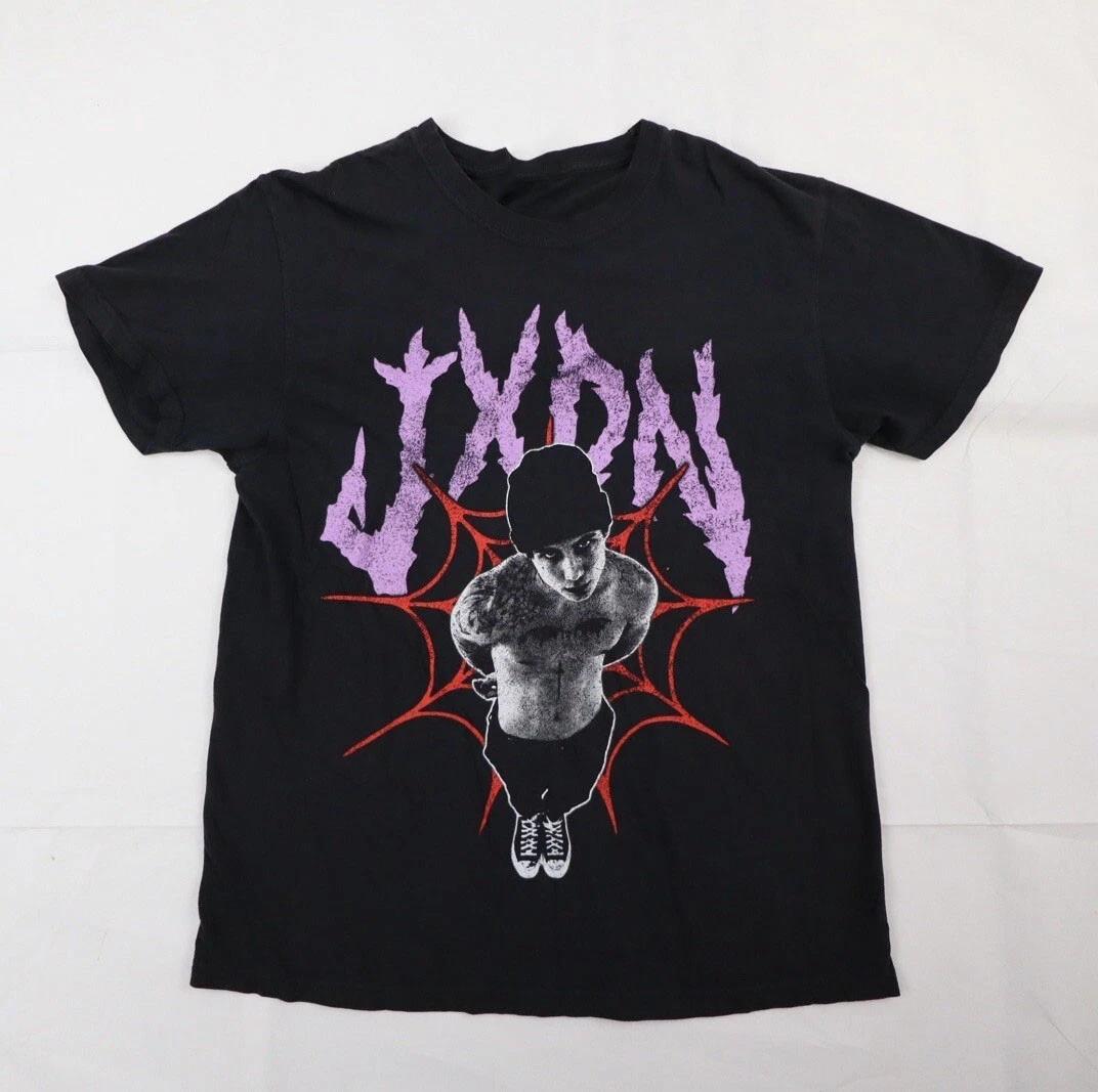 

Vintage JXDN Unisex Short Sleeve Black Graphic T-Shirt BONP063 FREE SHIPPING M