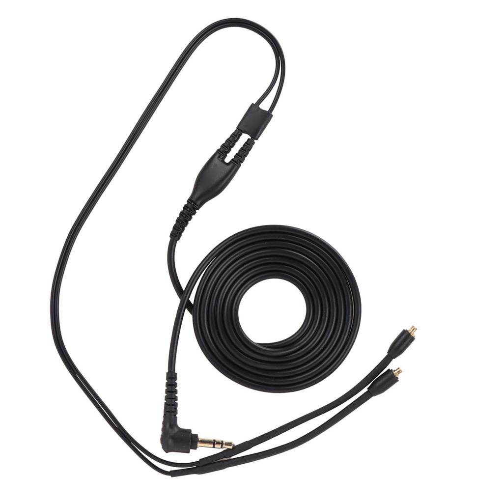 Opletený kabel pro sluchátka pro se215 se425 se535 se846 ue900(Černá bez mikrofonu)