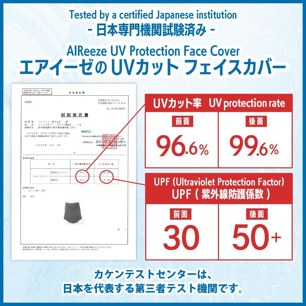Masque facial par Fabricant de sous-vêtements Maille respirante Protection UV Cache-cou lavable pour le sport et les jeux de balle Unisexe Bleu [Développé