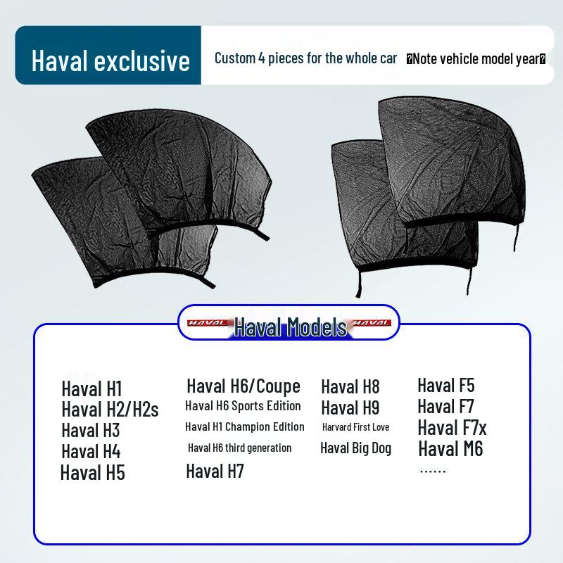 Japanese Car Window Sunshade & Mosquito Screen - Heat Insulation & Insect Protection Curtain