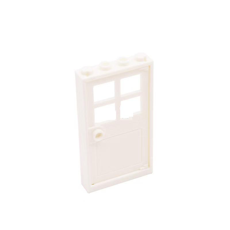 5pcs Small Building Block Doors 1x4x6 Building Block Accessories Double Opening Compatible with Part 60596+60623