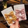 2 Teile/satz Süße Kleine Mädchen Haar Clips Nette Bögen Kinder Baby Haarnadeln Barrettes Einfarbig Bowknot Kinder Mädchen Haar Zubehör