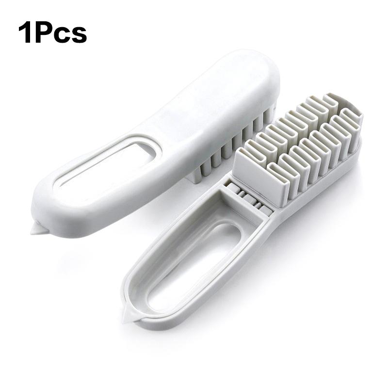 2-In-1 Leather Brush For Suede Boots Bags Scrubber Cleaner White Rubber Crepe Shoe Brush Household Necessary Wall Crevice