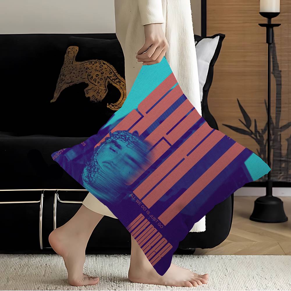 Rapper Y-Yeat Kissen Geschenk Heim Büro Dekoration Schlafzimmer Sofa Auto Kissenbezug Hülle 45X45