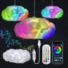 RGB LED Cloud Lights APP&Remote Control,Music Sync 3D Lightning Night Lamp for Bedroom Gaming Room Ceiling Party Wedding Decor