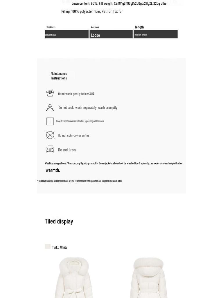 Only Women's Faux Fur Hooded 90% Goose Down Parka