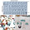 1Pcs 26 English Numeral and Letter Molds, High Mirror Resin Crafts, Silicone Molds